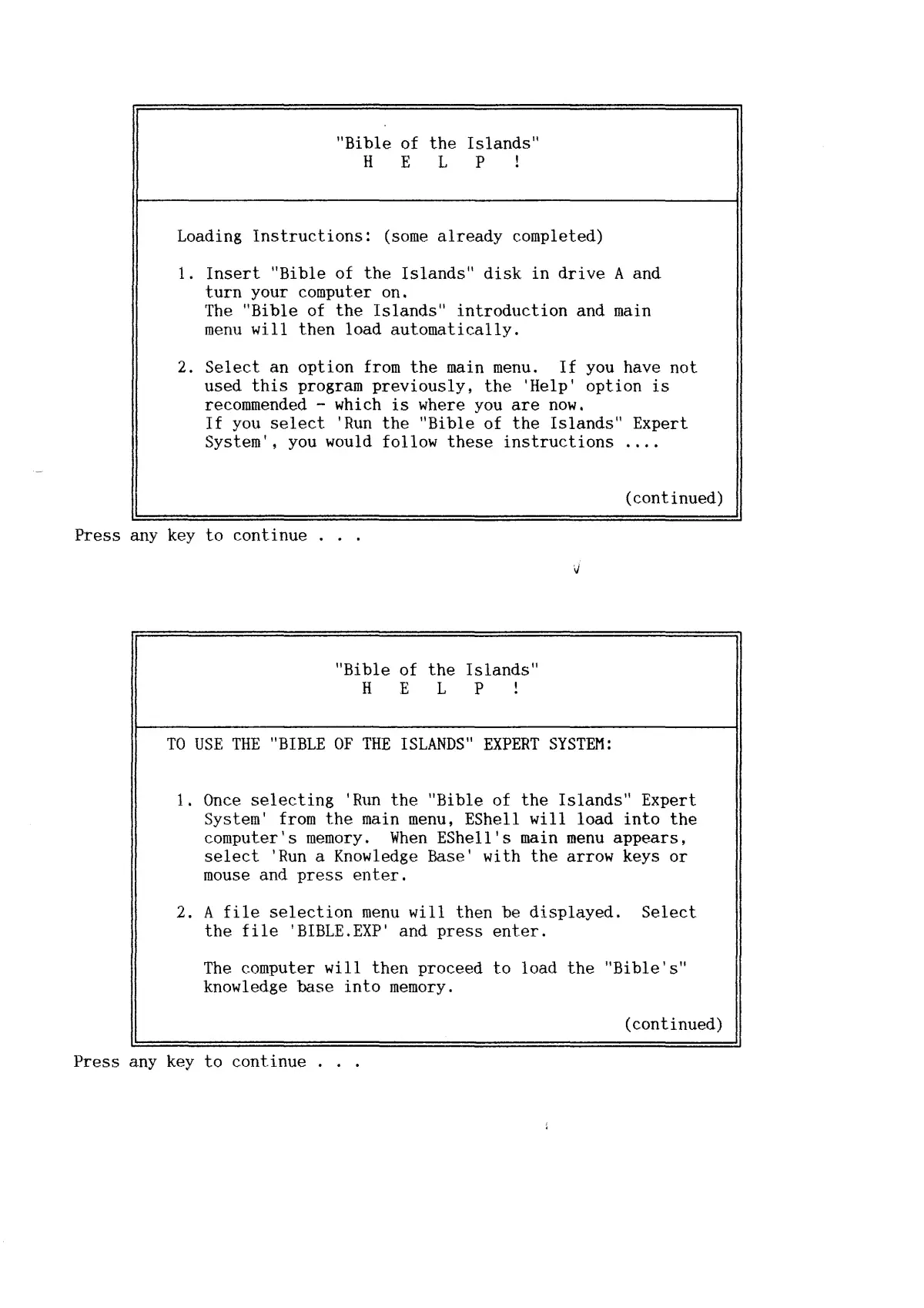 Bible of the Islands