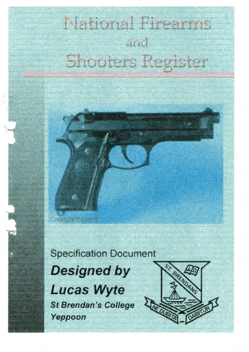 National Firearms and Shooters Register