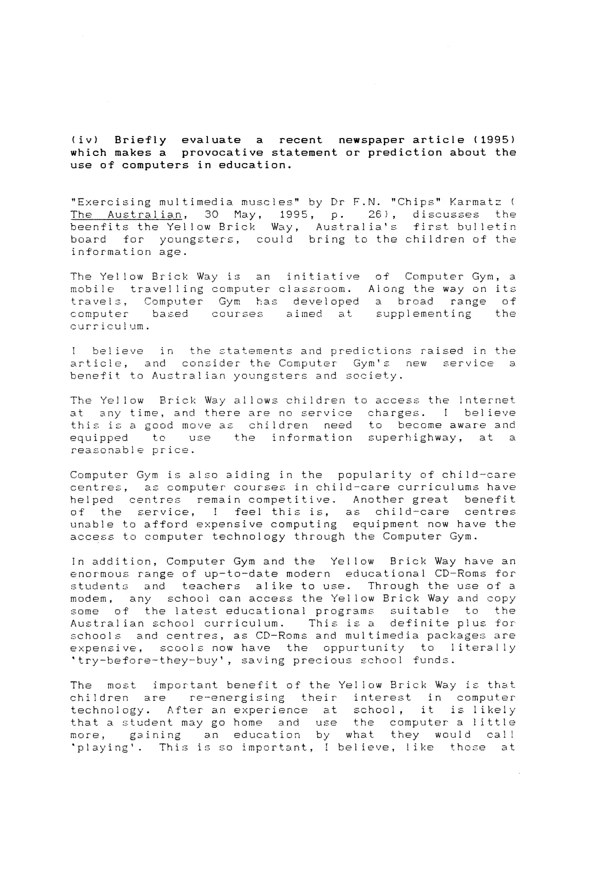 The Computopia Database